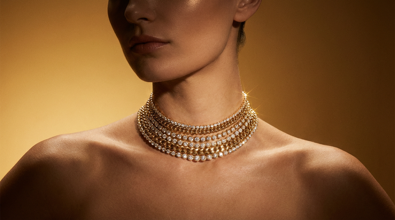 Woman Wearing Necklace